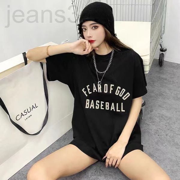 women's t-shirt designer correct version of fogforerfod multi thread essentials trendy brand versatile loose women's short sleeve, White
women's t-shirt designer correct version of fogforerfod multi thread essentials trendy brand versatile loose women's short sleeve, White
