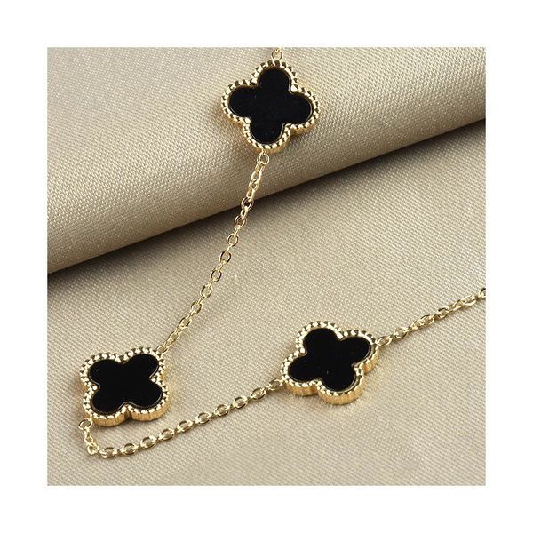 luxury design 7 clover pendant necklace gold stainless steel jewelry for women gift, Silver
luxury design 7 clover pendant necklace gold stainless steel jewelry for women gift, Silver