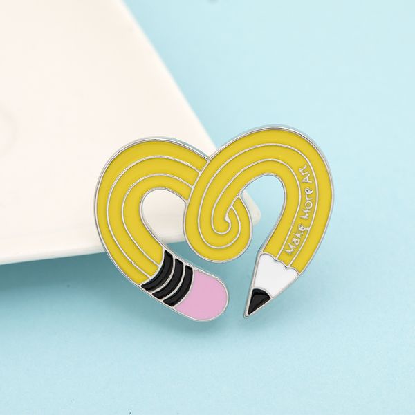 cute love heart pencil brooches pin for women kids fahsion jewelry shirt coat dress denim bag decor metal enamel pin, Gray
cute love heart pencil brooches pin for women kids fahsion jewelry shirt coat dress denim bag decor metal enamel pin, Gray
