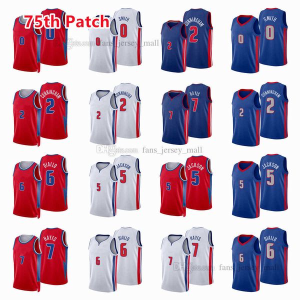 printed 75th patch city basketball jerseys cade 2 cunningham frank 5 jackson hamidou 6 diallo killian 7 hayes bol 0 bol jersey color black b, Black;red
printed 75th patch city basketball jerseys cade 2 cunningham frank 5 jackson hamidou 6 diallo killian 7 hayes bol 0 bol jersey color black b, Black;red