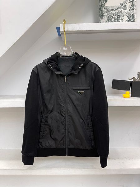 new men's hooded jacket designer style casual black simple cotton coat low-key luxury, Black;brown
new men's hooded jacket designer style casual black simple cotton coat low-key luxury, Black;brown