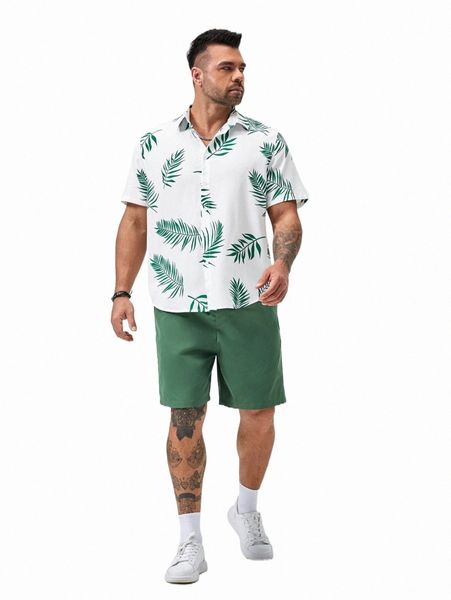 extended sizes men tropical print shirt & drawstring waist shorts z9ye#, Gray
extended sizes men tropical print shirt & drawstring waist shorts z9ye#, Gray