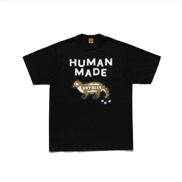 cat human made coffee civet beans 230g heavy slub cotton short sleeve t-shirt loose and versatile ins half sleeve tee, White;black
cat human made coffee civet beans 230g heavy slub cotton short sleeve t-shirt loose and versatile ins half sleeve tee, White;black