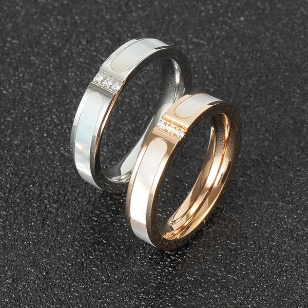 three colour 316 stainless steel band ring women's and man pearl shell comfort fit size 5-10, Silver
three colour 316 stainless steel band ring women's and man pearl shell comfort fit size 5-10, Silver