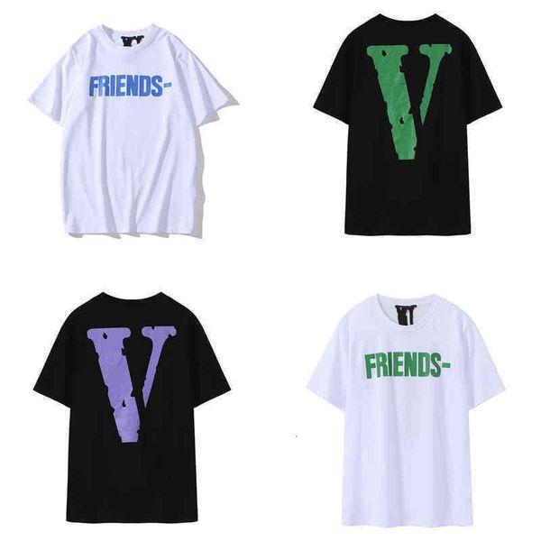fashion brand vlones short sleeve co branded miami guerrilla store limited friends big v printing loose men's and women's t-shirt, White;black
fashion brand vlones short sleeve co branded miami guerrilla store limited friends big v printing loose men's and women's t-shirt, White;black