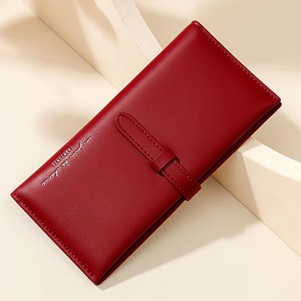 brand designer long wallet womens soft pu leather fashion mini purse card holder pocket ladies clutch small travel purse female, Red;black
brand designer long wallet womens soft pu leather fashion mini purse card holder pocket ladies clutch small travel purse female, Red;black