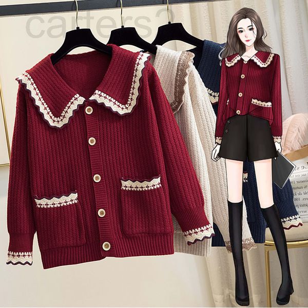 women's sweaters designer large women's clothing 2021 autumn and winter new korean loose doll neck knitted cardigan, western style, White;black
women's sweaters designer large women's clothing 2021 autumn and winter new korean loose doll neck knitted cardigan, western style, White;black
