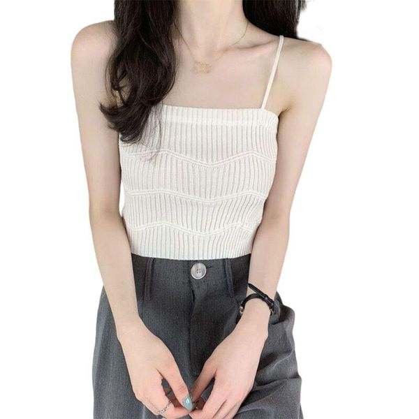 women's tanks & camis women summer spaghetti strap off shoulder camisole ribbed knitted wavy striped solid color crop basic bottoming, White
women's tanks & camis women summer spaghetti strap off shoulder camisole ribbed knitted wavy striped solid color crop basic bottoming, White