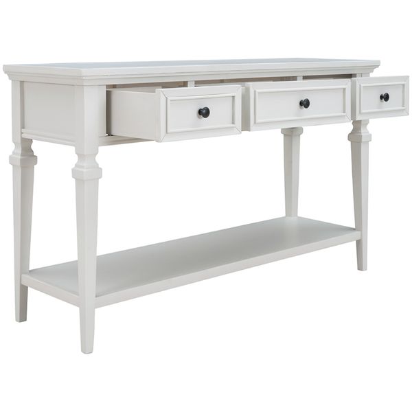 selling living room furniture new arrivals espresso navy white grey classic style console table with three drawers and open style bottom she
selling living room furniture new arrivals espresso navy white grey classic style console table with three drawers and open style bottom she