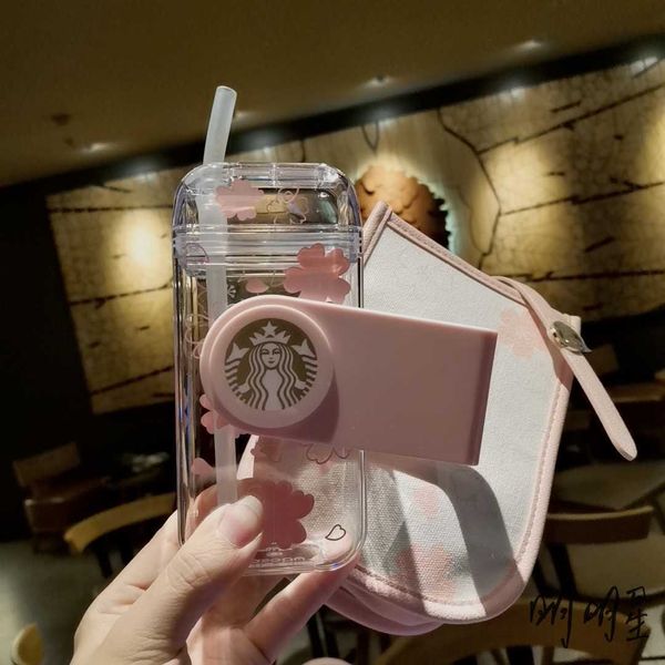 starbucks cup 290ml cherry blossom rotating straw cup plastic accompanying drinking cup cover strap lovely girl's heart
starbucks cup 290ml cherry blossom rotating straw cup plastic accompanying drinking cup cover strap lovely girl's heart