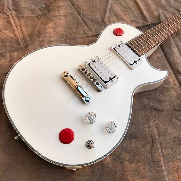classic brand electric guitar white electric guitar standard size thick sound fine workmanship delivery
classic brand electric guitar white electric guitar standard size thick sound fine workmanship delivery