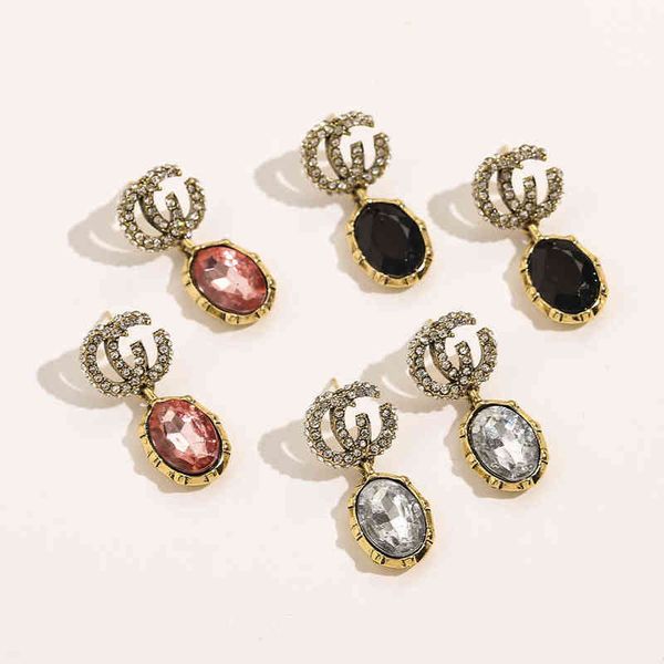 new fashion double earrings steel seal diamond crystal exaggerated temperament earrings women, Silver
new fashion double earrings steel seal diamond crystal exaggerated temperament earrings women, Silver