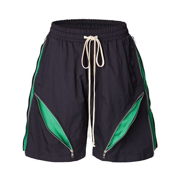 high street multi-zip pants casual shorts for men drawstring straight loose pants summer short, Black
high street multi-zip pants casual shorts for men drawstring straight loose pants summer short, Black