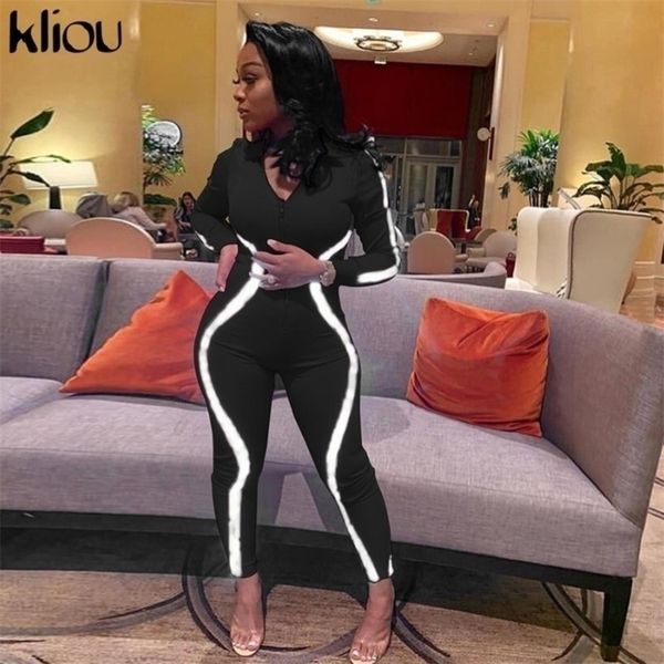 kliou women skinny jumpsuit reflective striped patchwork fitness bodysuit female casual work out playsuit rompers y200401, Black;white
kliou women skinny jumpsuit reflective striped patchwork fitness bodysuit female casual work out playsuit rompers y200401, Black;white