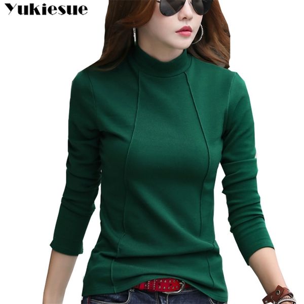t shirt plus size women autumn winter new fashion female long sleeve turtleneck cotton slim elegant t shirts plus size 210412, White
t shirt plus size women autumn winter new fashion female long sleeve turtleneck cotton slim elegant t shirts plus size 210412, White