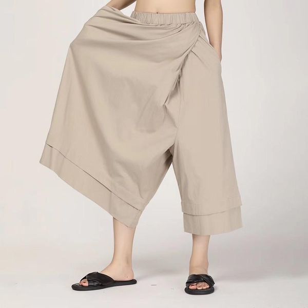 women's pants & capris summer casual solid women pant elastic mid wasit patchwork pockets asymmetrical loose plus size straight 2022, Black;white
women's pants & capris summer casual solid women pant elastic mid wasit patchwork pockets asymmetrical loose plus size straight 2022, Black;white