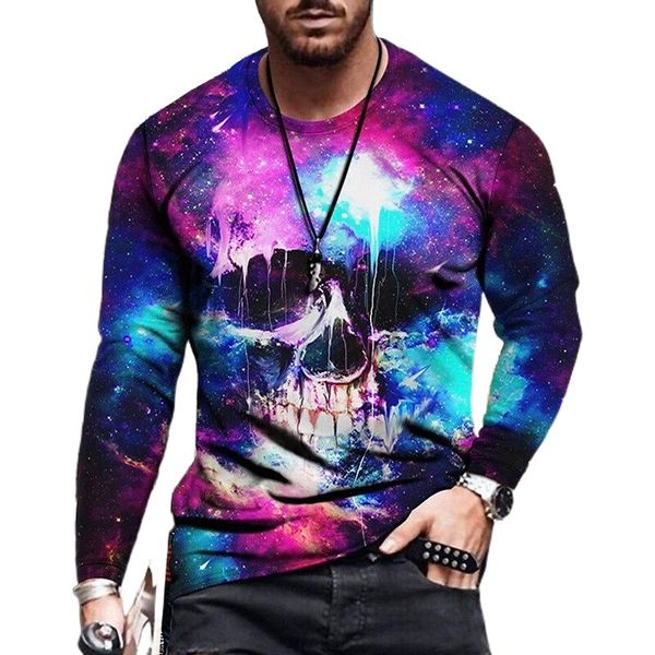 men's tee t shirt shirt 3d print graphic skull plus size crew neck casual daily print long sleeve basic designer slim fit big and tall, White;black
men's tee t shirt shirt 3d print graphic skull plus size crew neck casual daily print long sleeve basic designer slim fit big and tall, White;black