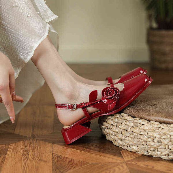 new mary jane square toe wrap back empty thick heel sandals black wine red flowers bright leather buckle middle heels
new mary jane square toe wrap back empty thick heel sandals black wine red flowers bright leather buckle middle heels