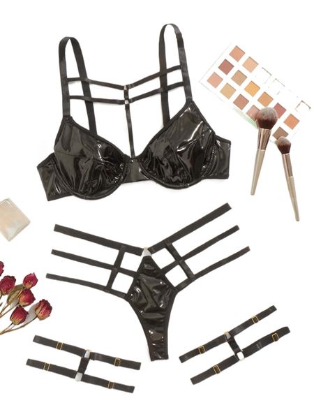 4pack o-ring cut out underwire thong lingerie set u6ov#, Black;red
4pack o-ring cut out underwire thong lingerie set u6ov#, Black;red