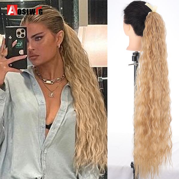 costume accessories synthetic ponytail kiinky curly drawstring black blonde super long fake hair piece extension clip in hairpiece for women, Silver
costume accessories synthetic ponytail kiinky curly drawstring black blonde super long fake hair piece extension clip in hairpiece for women, Silver
