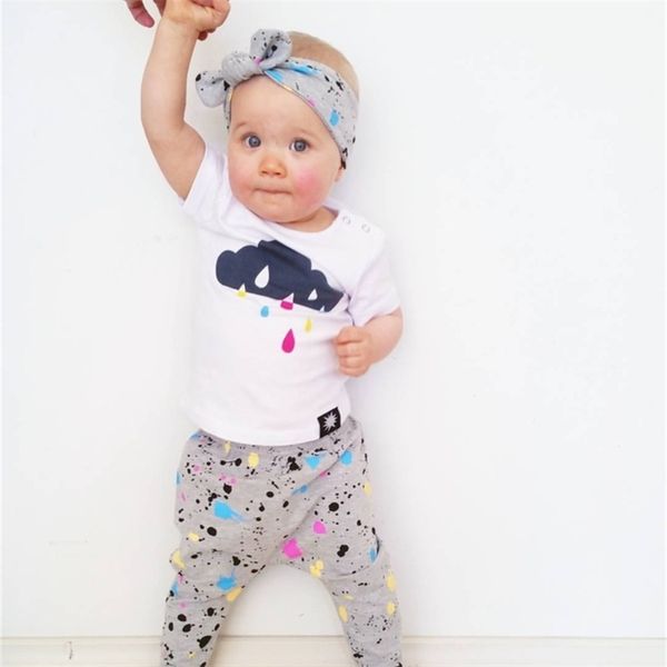summer baby girl clothes born short sleeve color printed t-shirtpantsheadband toddler infant clothing set lj201221, White
summer baby girl clothes born short sleeve color printed t-shirtpantsheadband toddler infant clothing set lj201221, White