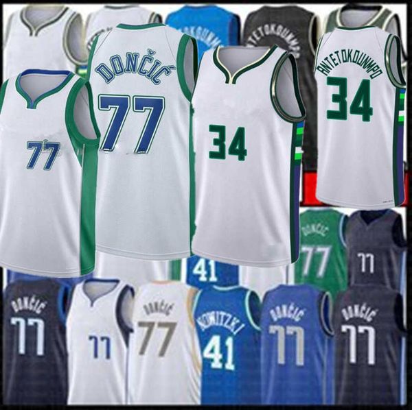 vintage luka 77 giannis 34 antetokounmpo doncic basketball jersey 75th city anniversary maverick dirk 41 nowitzki blue green edition retro j, Black;red
vintage luka 77 giannis 34 antetokounmpo doncic basketball jersey 75th city anniversary maverick dirk 41 nowitzki blue green edition retro j, Black;red