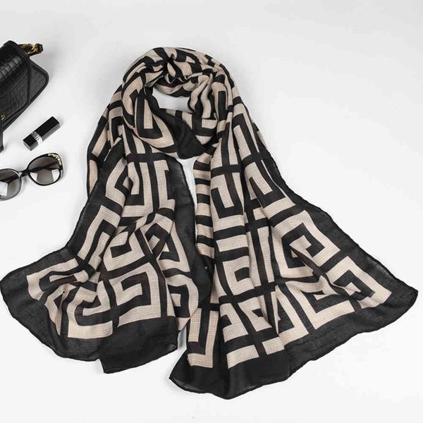 cotton linen scarf female korean version versatile fashion temperament silk scarf spring and summer travel thin sunscreen shawl, Blue;gray
cotton linen scarf female korean version versatile fashion temperament silk scarf spring and summer travel thin sunscreen shawl, Blue;gray