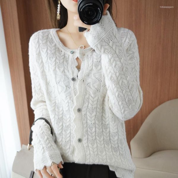 women's knits & tees autumn and winter cashmere sweater women o-neck cardigan casual knit pure wool jacket keeps warmwo, White
women's knits & tees autumn and winter cashmere sweater women o-neck cardigan casual knit pure wool jacket keeps warmwo, White