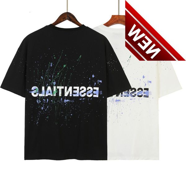 tide brand multi thread essentials high street splash paint round neck bear of god fog loose short sleeve t-shirt, White;black
tide brand multi thread essentials high street splash paint round neck bear of god fog loose short sleeve t-shirt, White;black