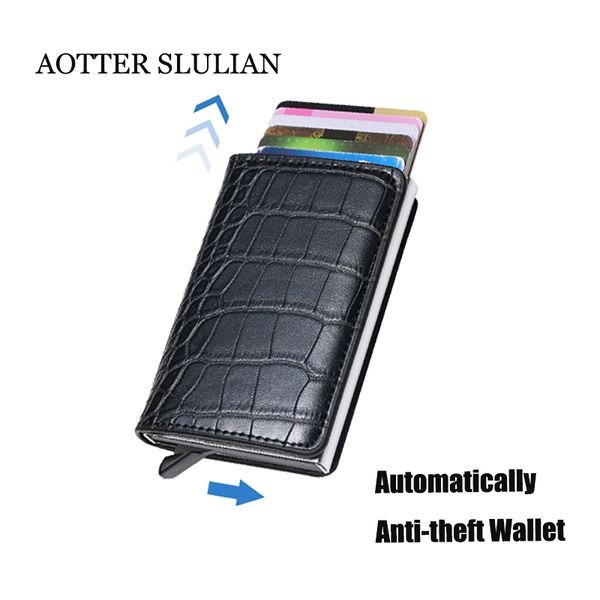 rfid smart anti-theft wallets credit card holders business id card case fashion soft leather automatically pops up purses, Red;black
rfid smart anti-theft wallets credit card holders business id card case fashion soft leather automatically pops up purses, Red;black
