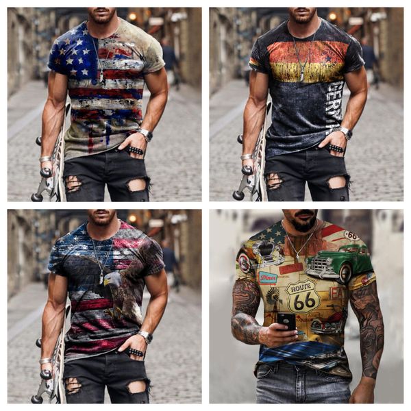 t shirt men s summer leisure short sleeved motorcycle selling street 3d printing pattern round neck shirt large size 220611, White
t shirt men s summer leisure short sleeved motorcycle selling street 3d printing pattern round neck shirt large size 220611, White