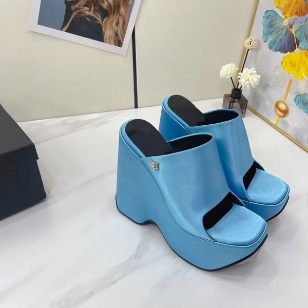 fashion luxury designer style summer wedge sandals statement satin catwalk chunky heel platform silk dress party platform platform heels sli, Black
fashion luxury designer style summer wedge sandals statement satin catwalk chunky heel platform silk dress party platform platform heels sli, Black