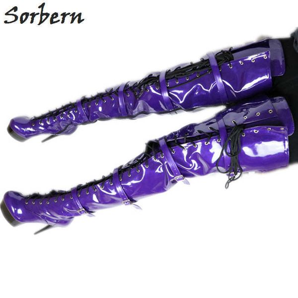sorbern 75cm crotch thigh high long boot women purple shoes high heels bed footwear size 10 spring booty fetish heels platform, Black
sorbern 75cm crotch thigh high long boot women purple shoes high heels bed footwear size 10 spring booty fetish heels platform, Black