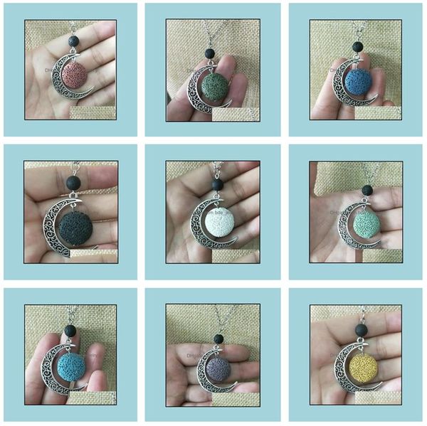 pendant necklaces colorf aromatherapy lava stone moon charms essential oil diffuser necklace jewelry drop delivery 2021 pen bdejewelry dhsue, Silver
pendant necklaces colorf aromatherapy lava stone moon charms essential oil diffuser necklace jewelry drop delivery 2021 pen bdejewelry dhsue, Silver
