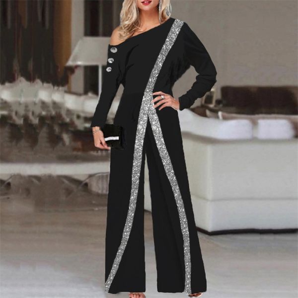 lady spring autumn wide leg pants buttoned overalls women fashion striped glitter sequin party jumpsuit elegant strapless romper 220713, Black;white
lady spring autumn wide leg pants buttoned overalls women fashion striped glitter sequin party jumpsuit elegant strapless romper 220713, Black;white