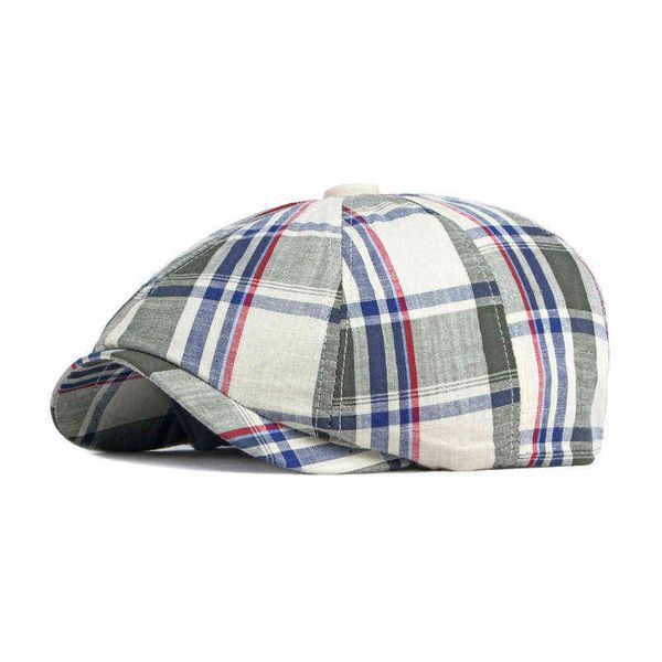 berets hat for men women spring summer thin duck mouth octagonal hat female classic plaid newspaper boys hat boina masculina j220722, Blue;gray
berets hat for men women spring summer thin duck mouth octagonal hat female classic plaid newspaper boys hat boina masculina j220722, Blue;gray