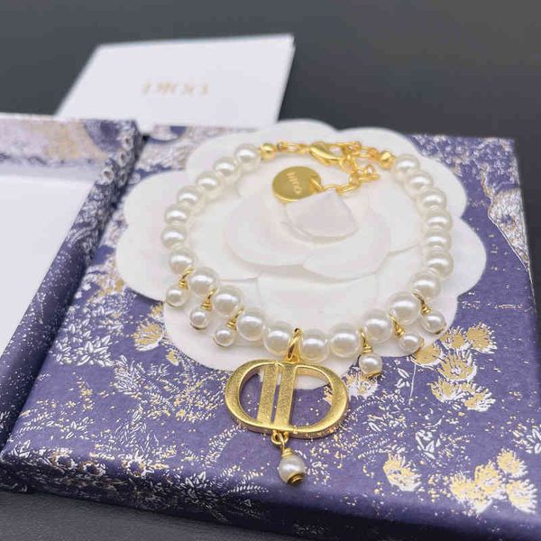 chain bracelet new letter pearl necklace women's light luxury style versatile personalized hand jewelry, Black
chain bracelet new letter pearl necklace women's light luxury style versatile personalized hand jewelry, Black