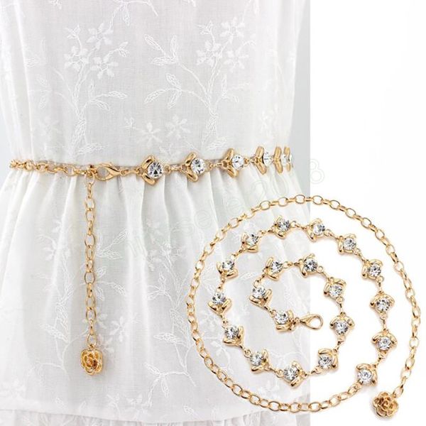 high waist gold silver belts for women fashion waistbands all-match party jewelry dress waist metal chain belt, Black;brown
high waist gold silver belts for women fashion waistbands all-match party jewelry dress waist metal chain belt, Black;brown