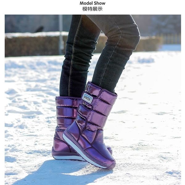 waterproof shoes women snow platform keep warm midcalf winter boots with thick fur heels botas mujer y200114, Black
waterproof shoes women snow platform keep warm midcalf winter boots with thick fur heels botas mujer y200114, Black