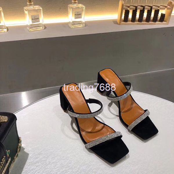 slippers summer line with rhinestone open toe cool slippers thick high heels go on vacation fairy, Black
slippers summer line with rhinestone open toe cool slippers thick high heels go on vacation fairy, Black