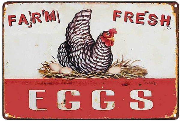 original retro design farm fresh eggs tin metal signs wall art | thick tinplate print poster wall decoration for kitchen/farm
original retro design farm fresh eggs tin metal signs wall art | thick tinplate print poster wall decoration for kitchen/farm