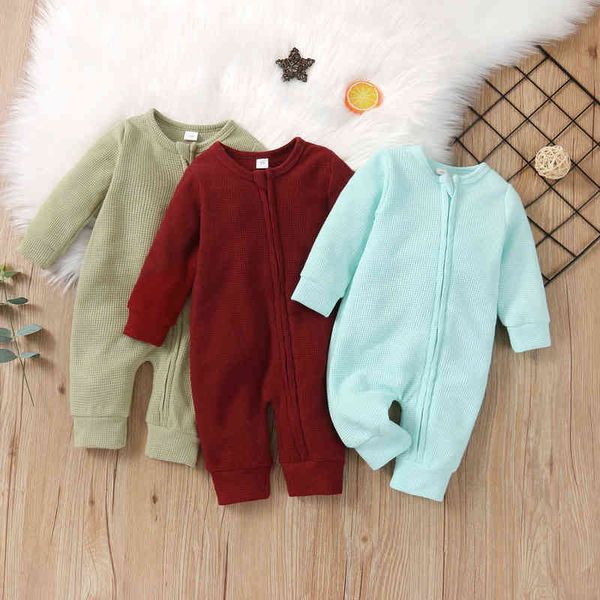 autumn casual newborn baby knitted romper long sleeve round neck zip up solid color long pants jumpsuit infant kids clothing l220715, Blue
autumn casual newborn baby knitted romper long sleeve round neck zip up solid color long pants jumpsuit infant kids clothing l220715, Blue