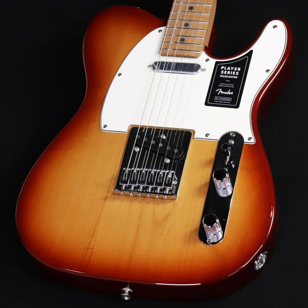 limited ed. player tele roasted maple neck sienna sunburst electric guitar