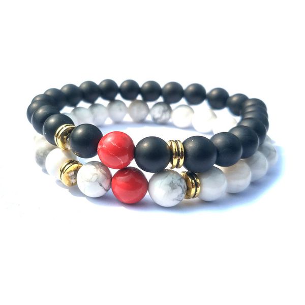 8mm natural stone strands beaded gold silver color bracelets for women men lover handmade charm yoga energy jewelry, Black
8mm natural stone strands beaded gold silver color bracelets for women men lover handmade charm yoga energy jewelry, Black