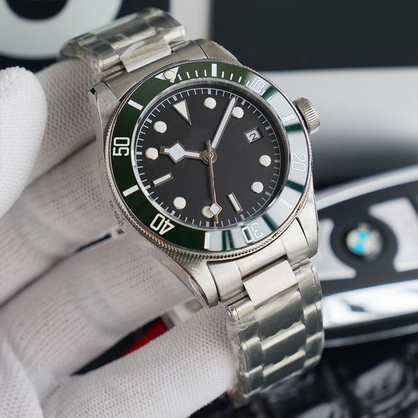 watches luxury automatic mechanical watch 41mm stainless steel strap folding buckle ceramic rotary dial waterproof luminous factory, Silver
watches luxury automatic mechanical watch 41mm stainless steel strap folding buckle ceramic rotary dial waterproof luminous factory, Silver