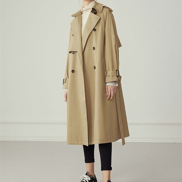 fsle 100% cotton khaki long women trench coat autumn winter turn down collar women clothes causal full sleeve belt trench 220722, Tan;black
fsle 100% cotton khaki long women trench coat autumn winter turn down collar women clothes causal full sleeve belt trench 220722, Tan;black
