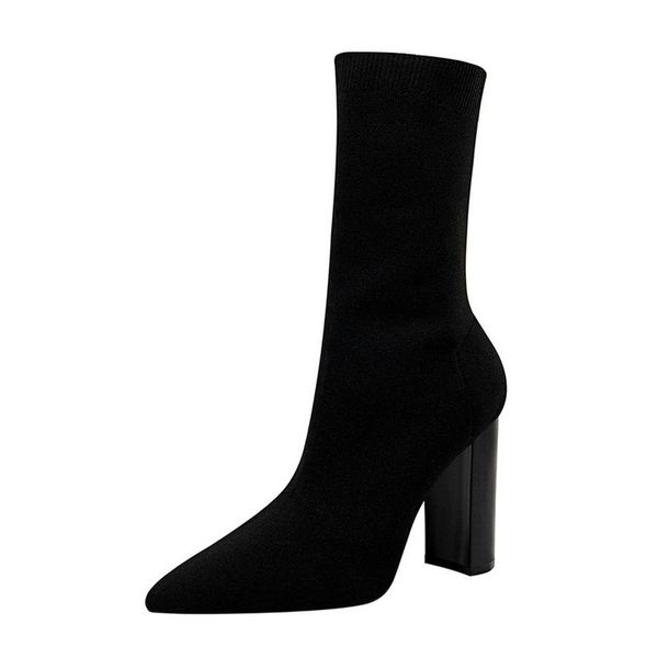women socks boots autumn winter womens shoes knitted elastic letter martin boot thick high-heels214h, Black
women socks boots autumn winter womens shoes knitted elastic letter martin boot thick high-heels214h, Black