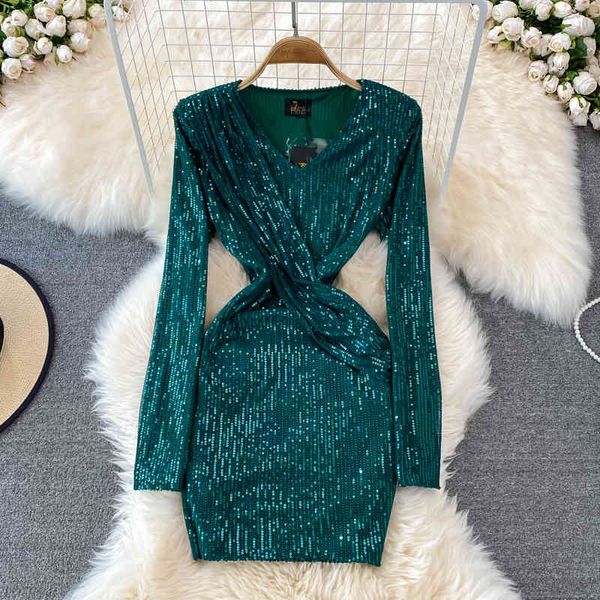 casual dresses spring and autumn fashion v-neck glittering sequin long sleeve high waist thin wrinkled hip wrap dress rh0z, Black;gray
casual dresses spring and autumn fashion v-neck glittering sequin long sleeve high waist thin wrinkled hip wrap dress rh0z, Black;gray