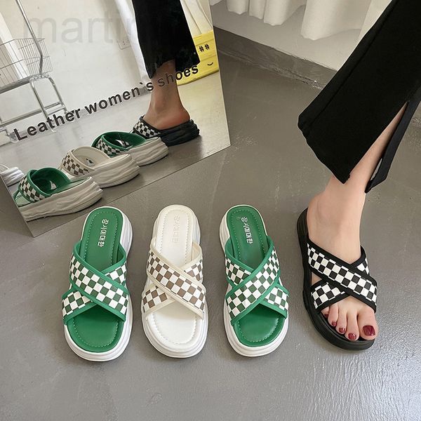 slippers designer 2022 new style slippers women's summer fashion wear flat bottom leisure lattice thick beach one word cool womenu5z0, Black
slippers designer 2022 new style slippers women's summer fashion wear flat bottom leisure lattice thick beach one word cool womenu5z0, Black
