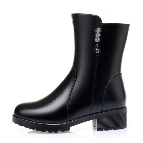 womens snow boots natural wool 2022 new genuine leather warm women boots winter large size thick heel women ankle boots, Black
womens snow boots natural wool 2022 new genuine leather warm women boots winter large size thick heel women ankle boots, Black